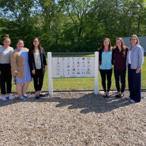 Customized Playground Communication Board for Mystic River Magnet School, Mystic, CT