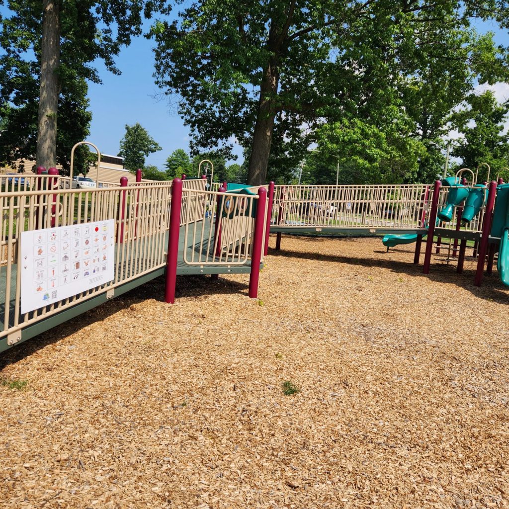 playground with communication board