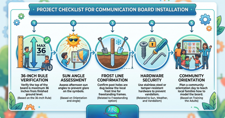 communication board installation checklist