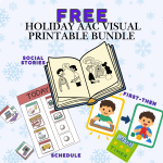 FREE Holiday AAC Visual Printable Bundle